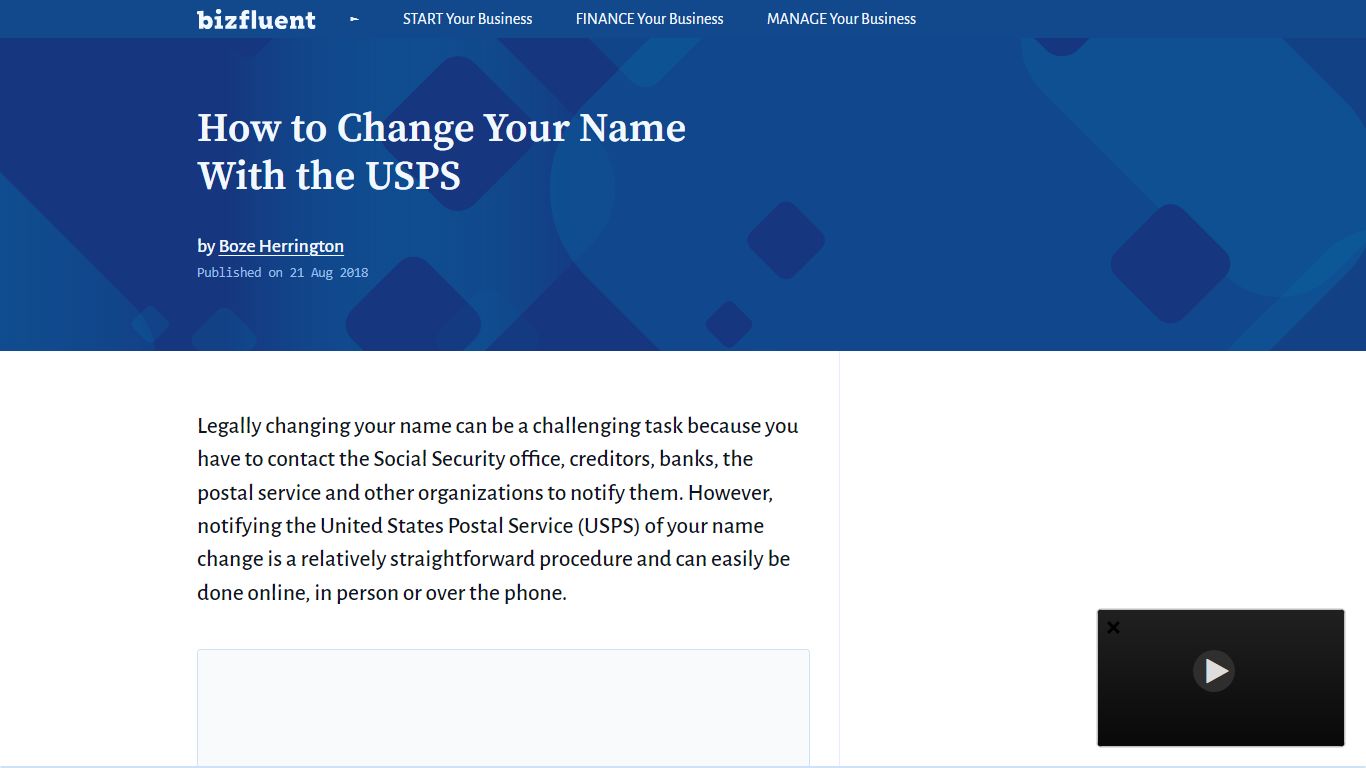 How to Change Your Name With the USPS | Bizfluent