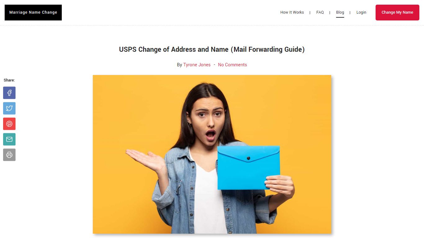 USPS Change of Address and Name (Mail Forwarding Guide)